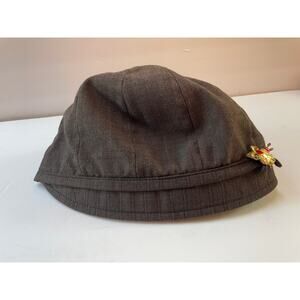 GOORIN BROTHERS Ladies Hooty Drop-Slope Cloche Hat - Brown- Medium